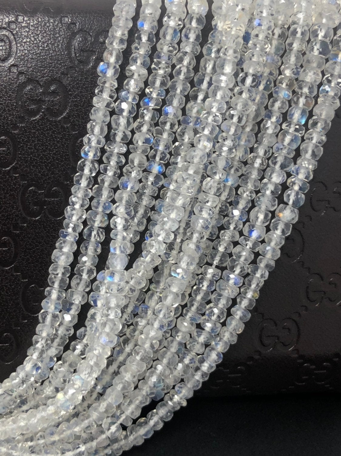 Rainbow Moonstone Gemstone Beads, White - 16&#x22;, 3-5mm