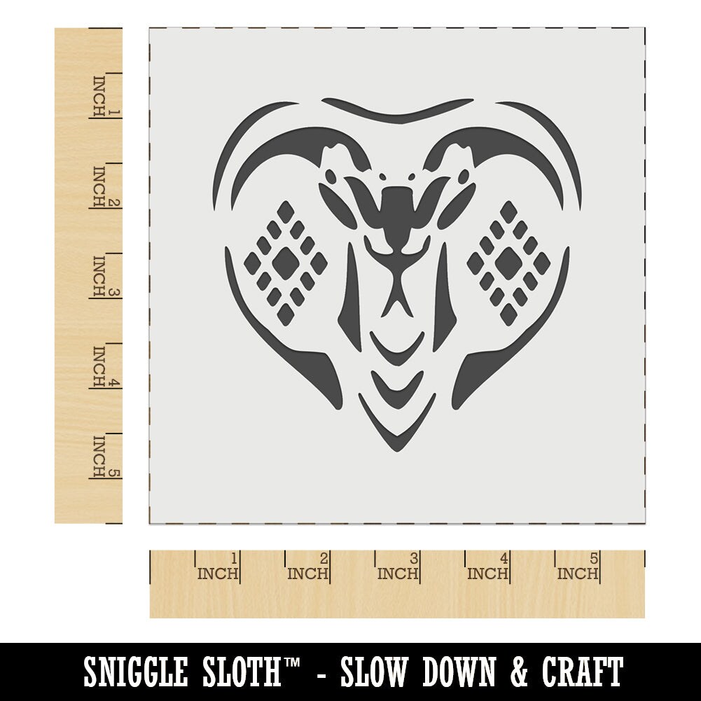 Fierce Hooded King Cobra Snake Head Wall Cookie DIY Craft Reusable Stencil