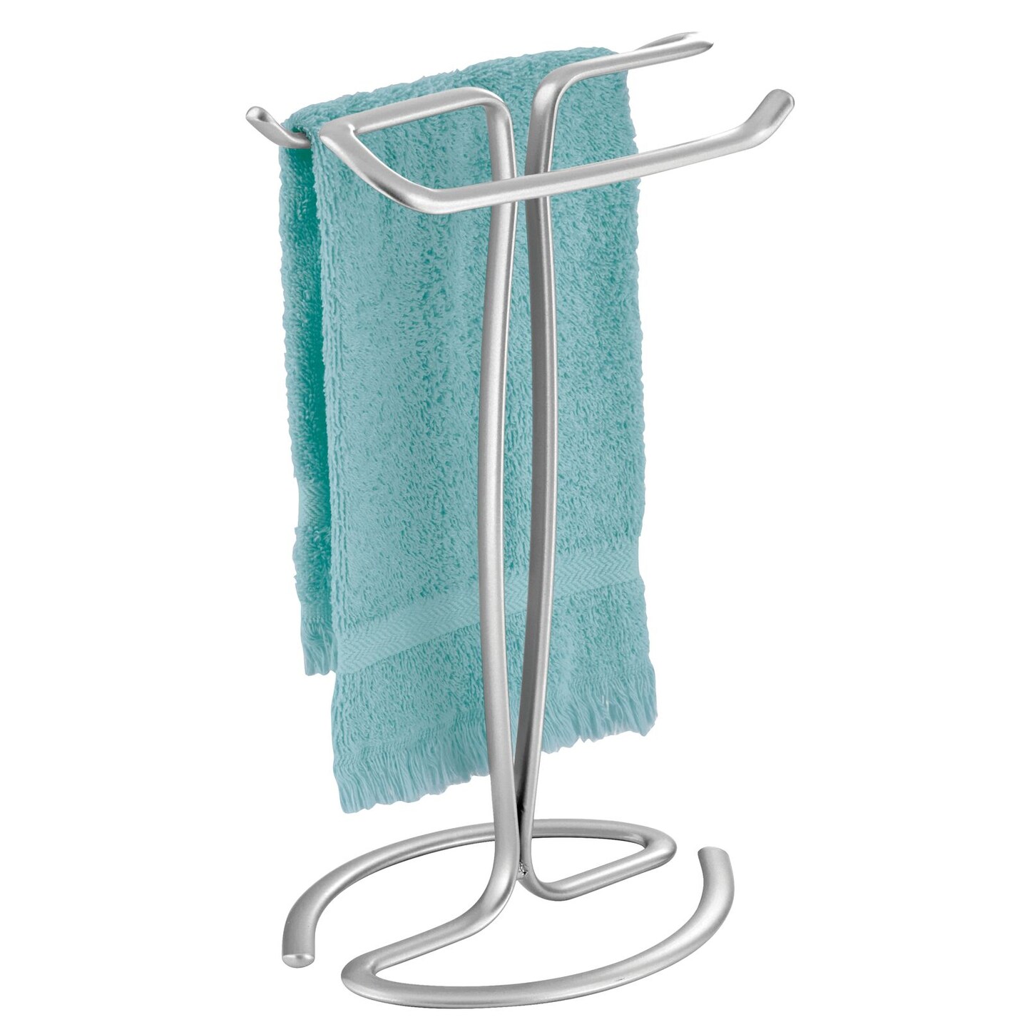 mDesign Fingertip Towel Holder for Bath Vanity Countertop