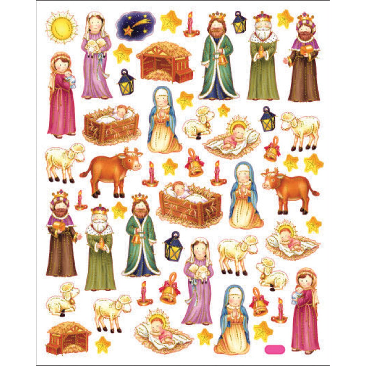 Sticker King Stickers-Nativity Scene