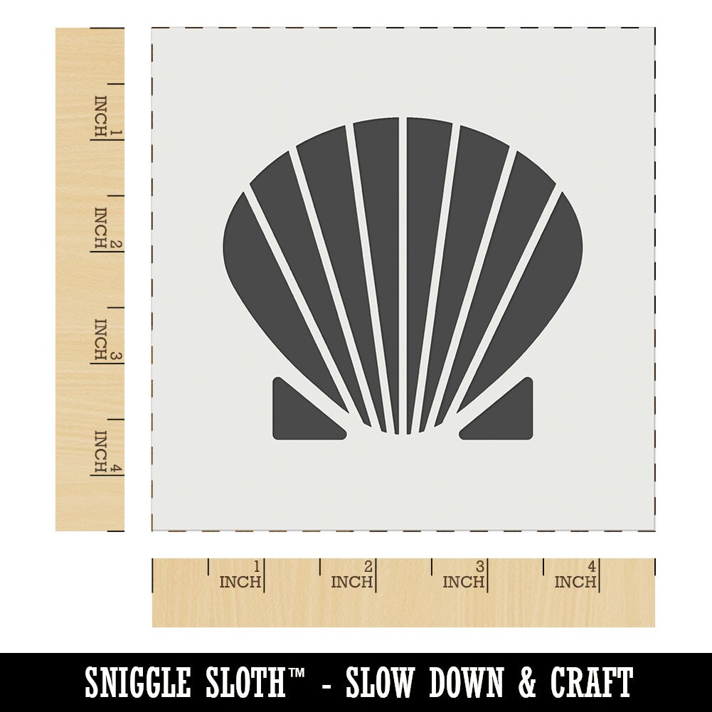 Clam Shell Wall Cookie DIY Craft Reusable Stencil Michaels
