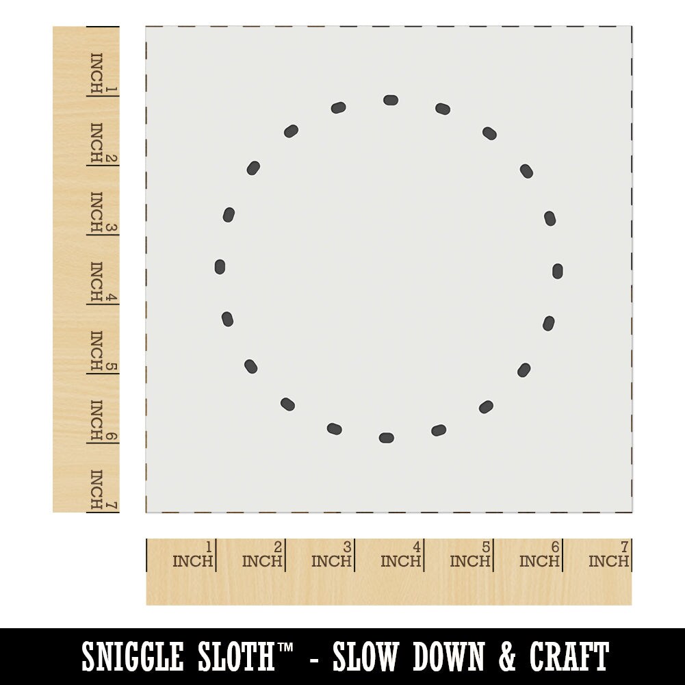 Dotted Circle Outline Wall Cookie DIY Craft Reusable Stencil