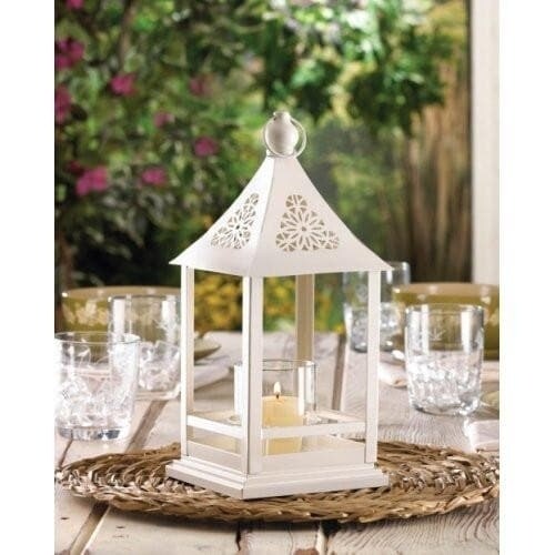 The House of Awareness Set of 2 Belfort Lanterns With Glass Hurricane