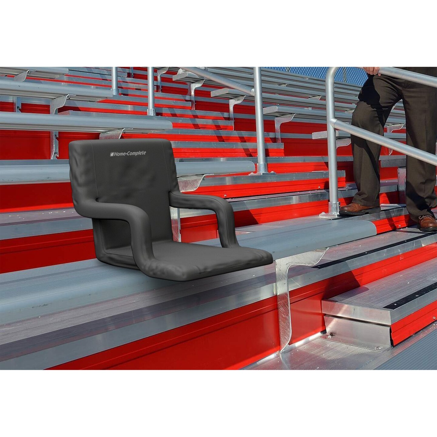 Home-Complete Stadium Seating Bleacher Cushion Chair and Back Support