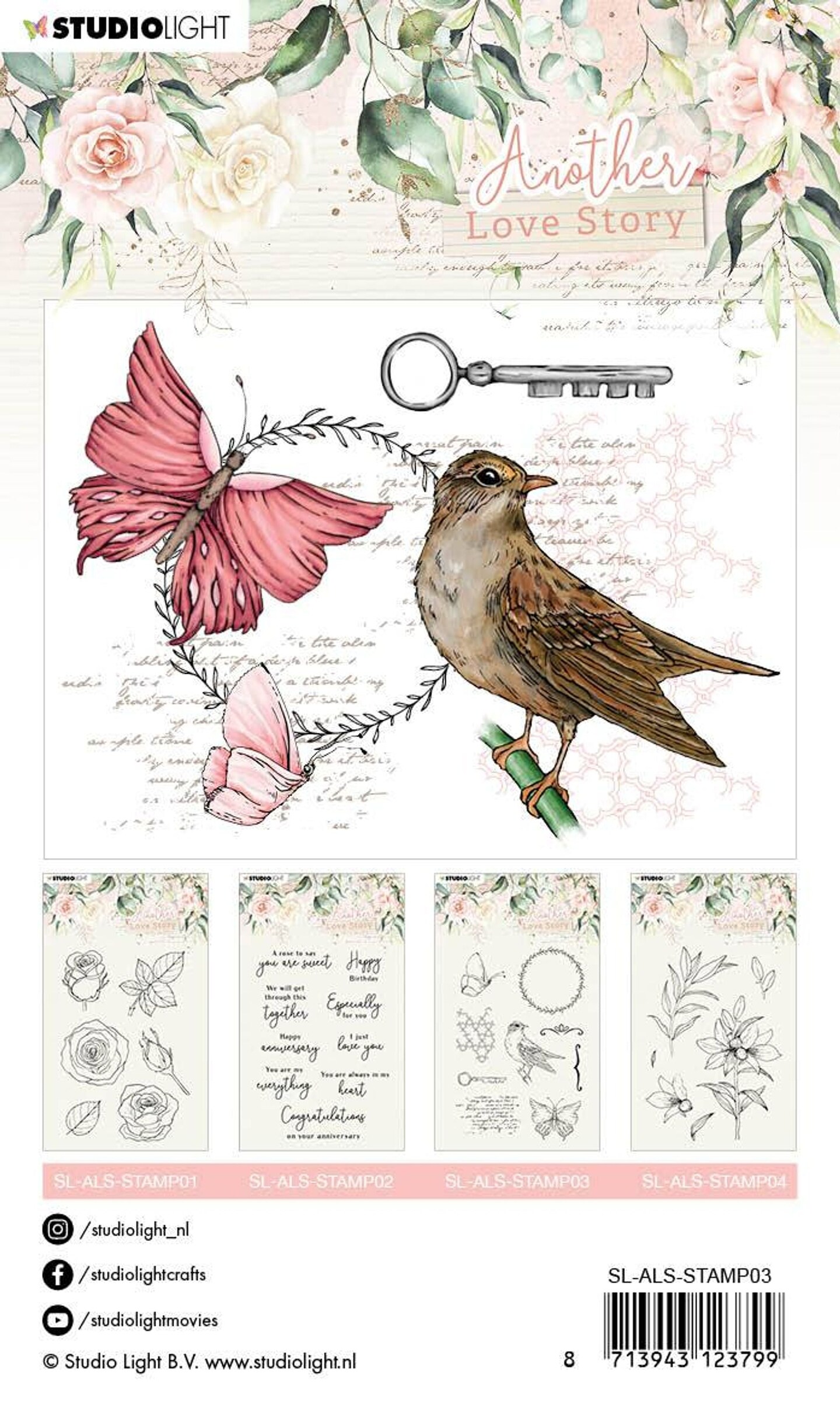 Studio Light SL Clear Stamp Romantic elements Another Love Story ...