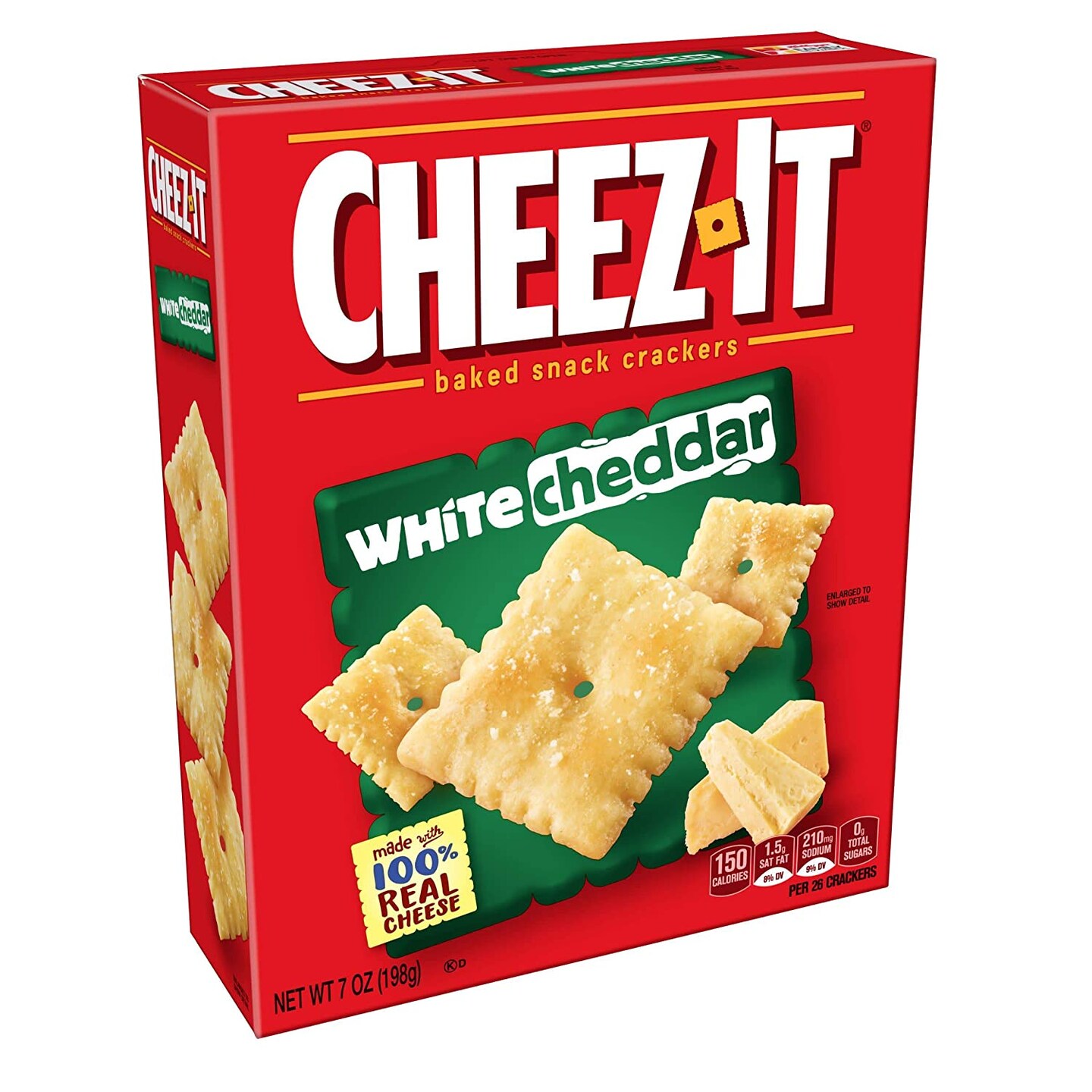 Baked Snack Cheese Crackers, 7 oz (Case of 6)