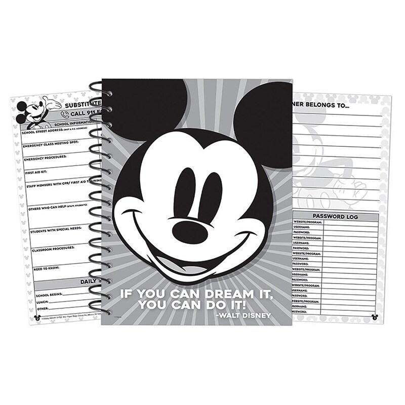 Mickey Mouse&#xAE; Throwback Lesson Plan Spiral Bound Book
