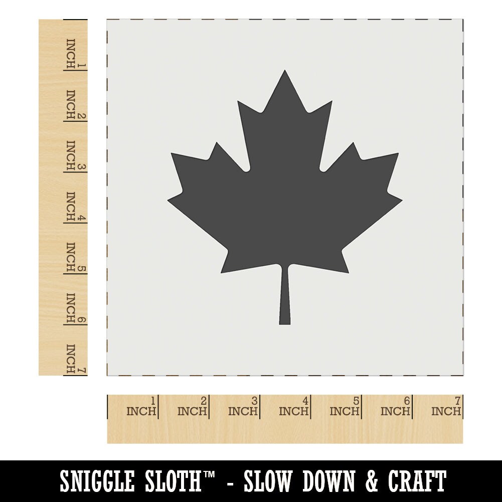 Canada Maple Leaf Wall Cookie DIY Craft Reusable Stencil