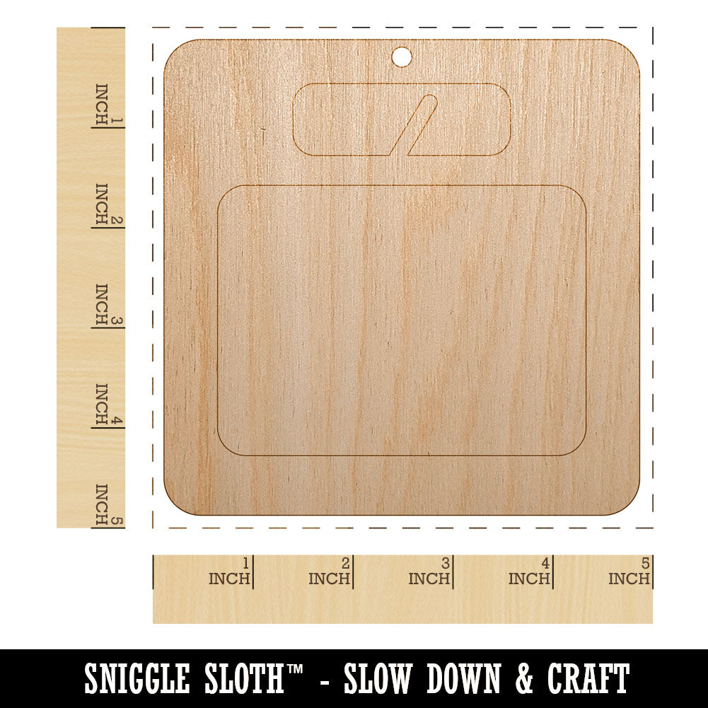 Weight Loss Tracker Scale Unfinished Craft Wood Holiday Christmas Tree DIY Pre-Drilled Ornament