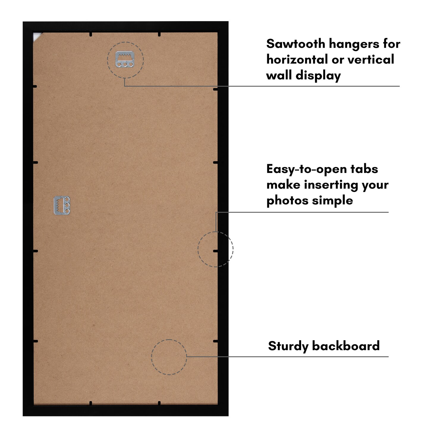 Americanflat 11x22 Newspaper Frame - Display Frame for Showcasing Newspaper Front Page - Polished Plexiglass Cover - Hanging Hardware for Horizontal or Vertical Display