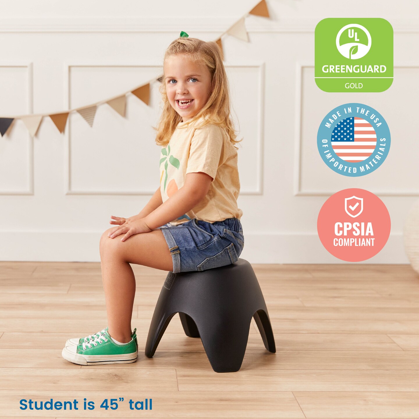 Ayana Stool Set, Flexible Seating, 4-Pack