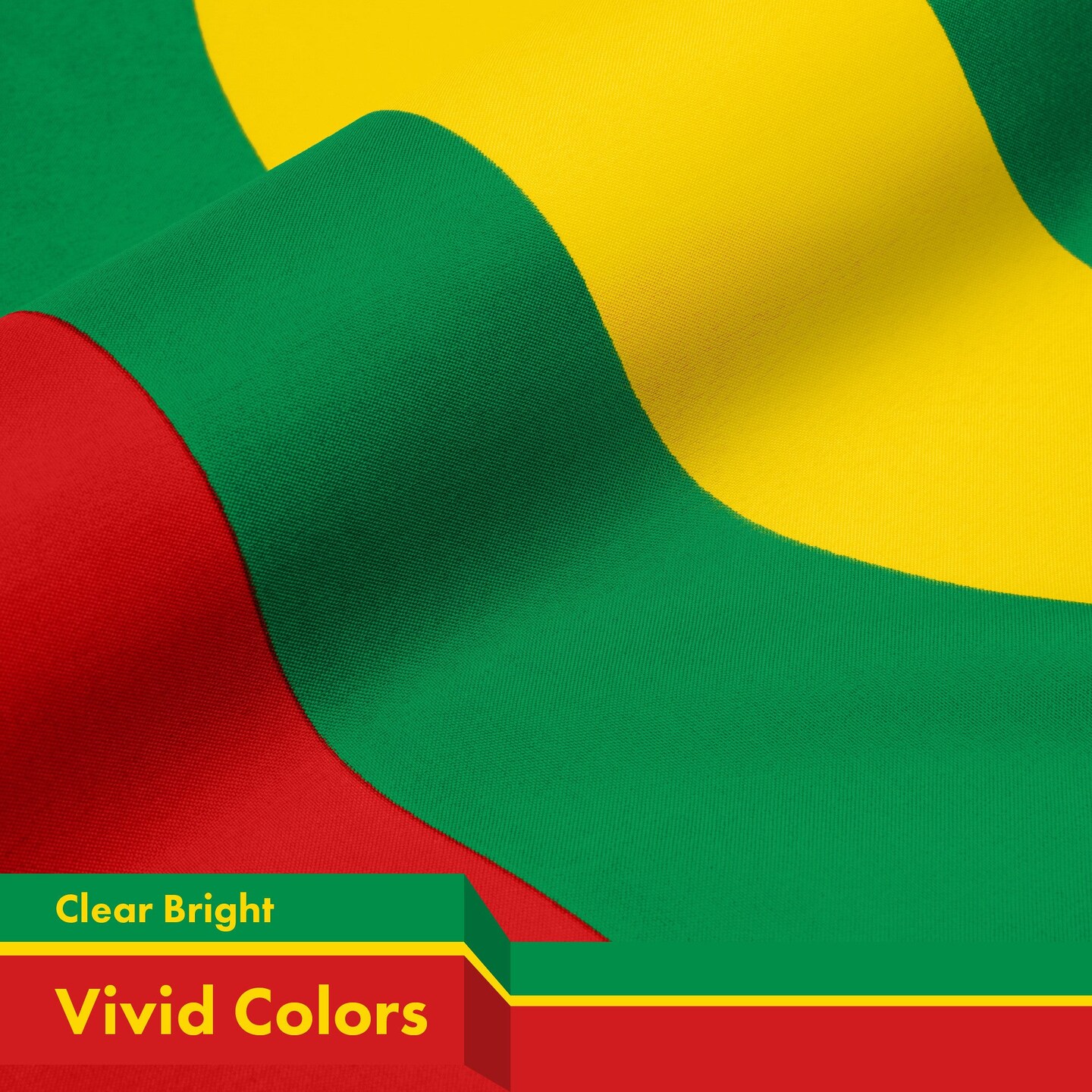 G128 3 Pack: Mauritania Mauritanian Flag | 3x5 Ft | LiteWeave Pro Series Printed 150D Polyester | Country Flag, Indoor/Outdoor, Vibrant Colors, Brass Grommets