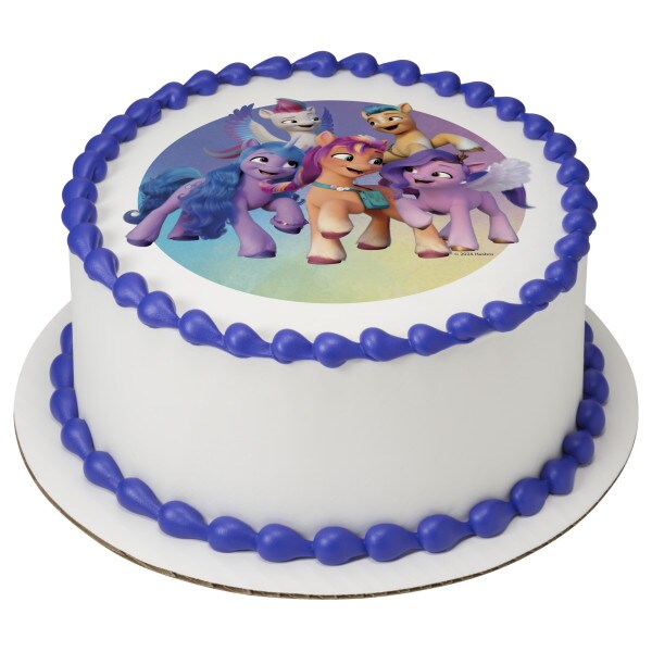 My Little Pony&#x2122; Everypony Edible Cake Topper Image - 7.5&#x22; Round