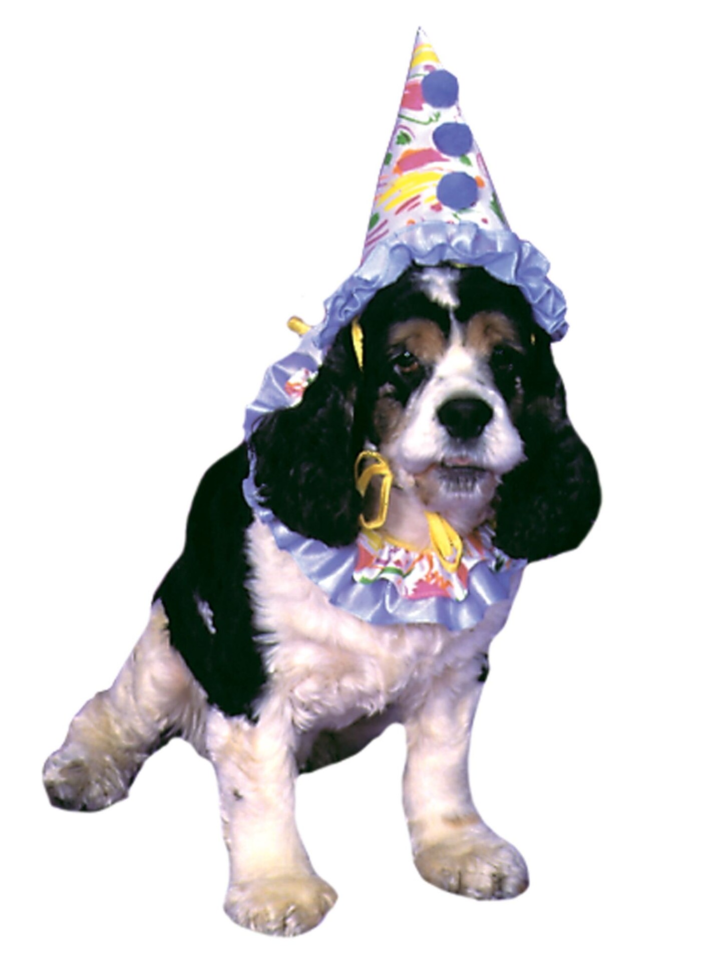 The Costume Center Purple and White Clown Pet Halloween Costume - One Size
