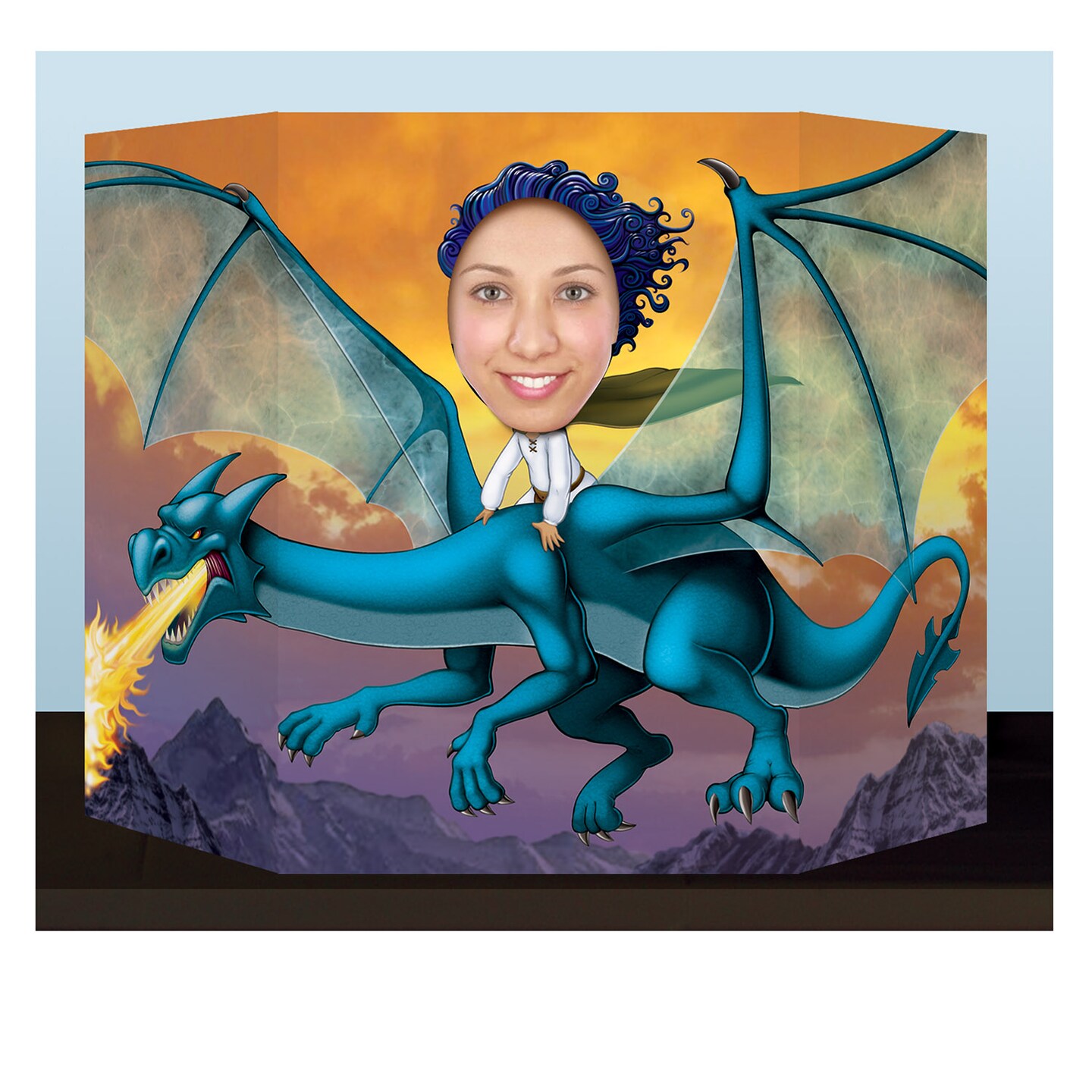 Beistle Set of 6 Medieval Theme Fantasy Dragon Cut Out Photo Prop - 25&#x22;