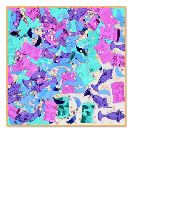 Beistle Pack of 6 Pink and Blue Sleep Over Confetti Bags 0.5 oz.