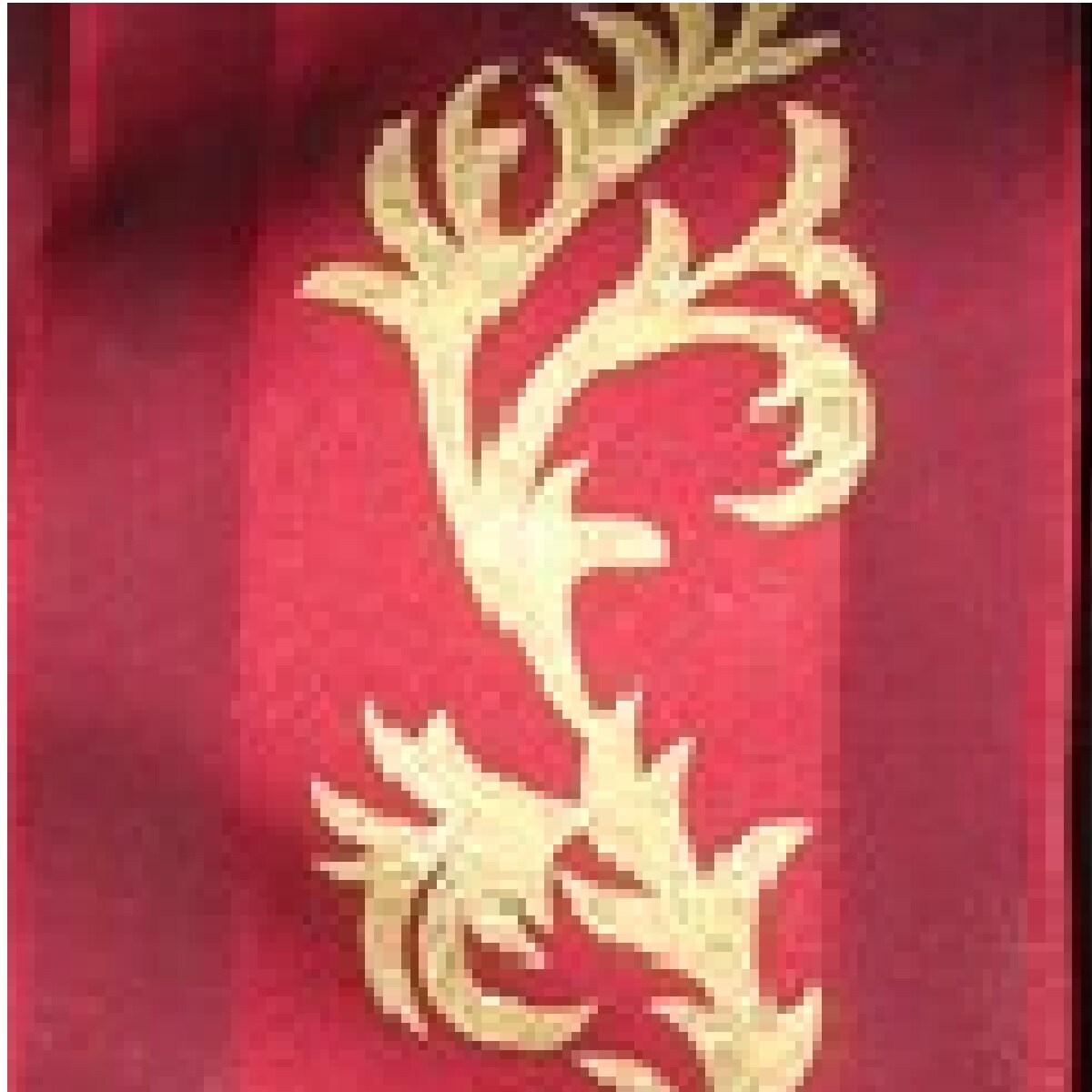 The Ribbon People Burgundy Red and Gold Wired Craft Ribbon 2.5&#x22; x 27 Yards
