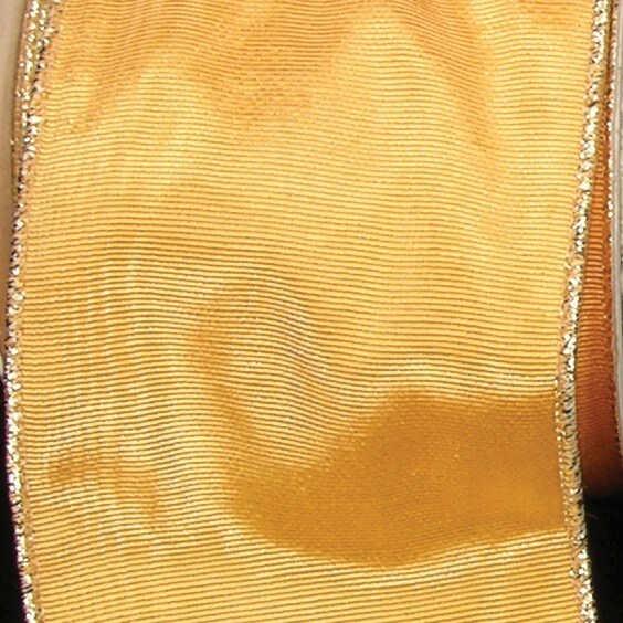 The Ribbon People Gold Symphony Edge Wired Craft Ribbon 3&#x22; x 22 Yards