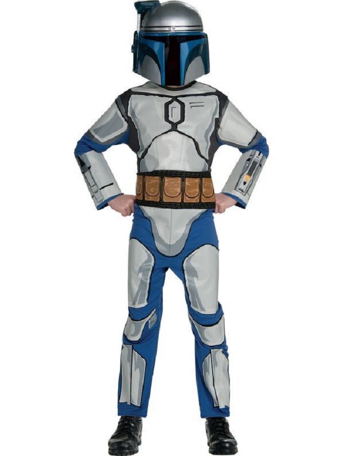Rubies Blue and White Star Wars Jango Fett Boy Child Halloween Costume - Large