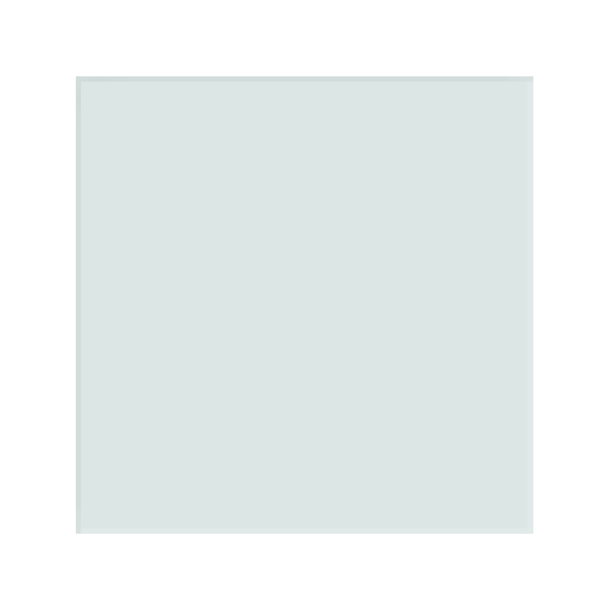 Glass Green Cast Translucent Acrylic Gloss 1/8&#x22; (5&#x22; x 10&#x22;)