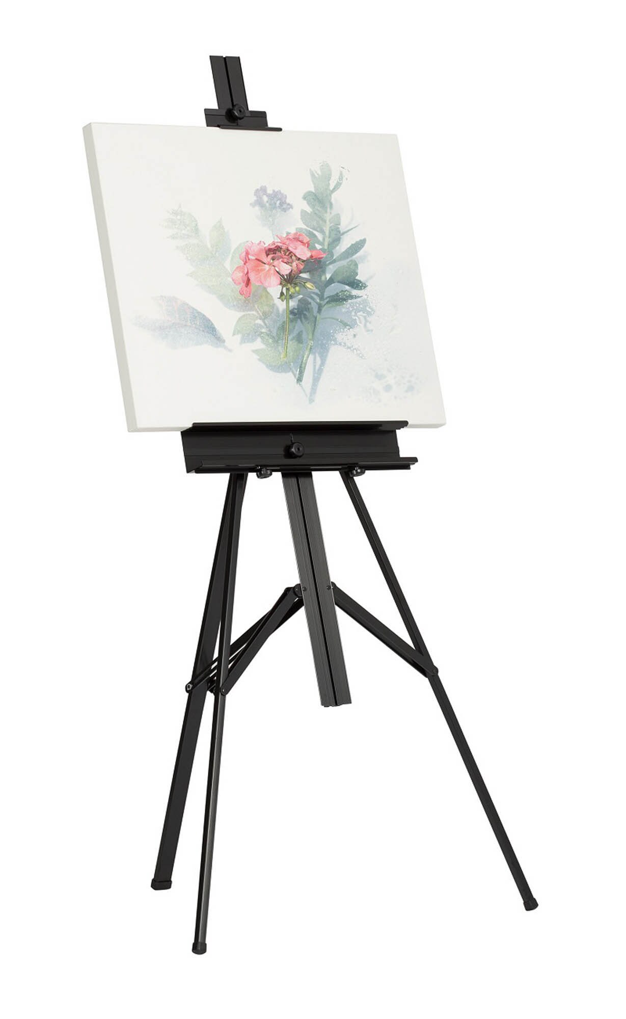 Premier 57" Black Adjustable Portable Aluminum Tripod Artist Easel For Painting