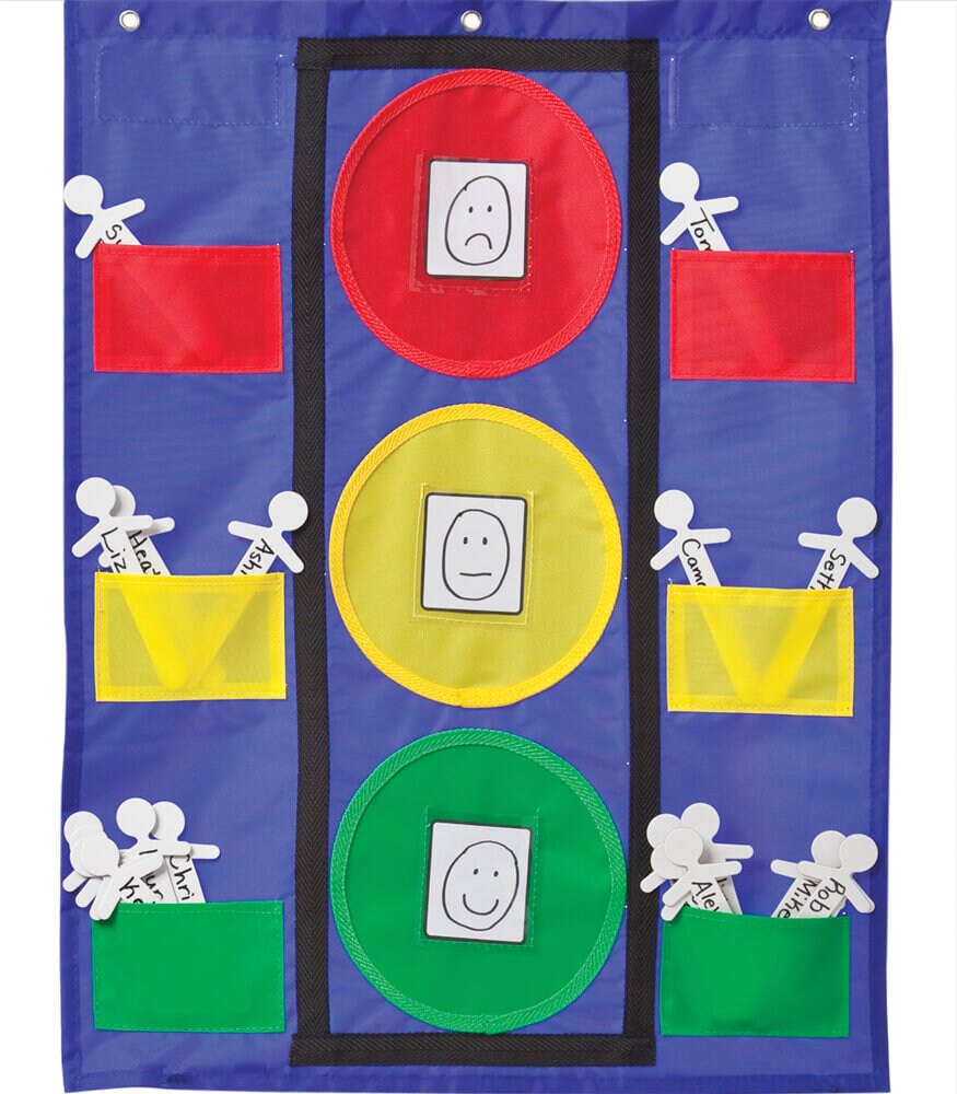 Carson dellosa 26 x 19 75 stoplight behavior pocket chart for
