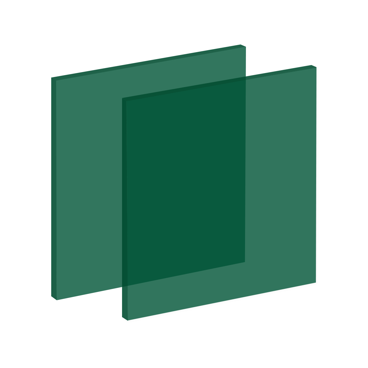 Clear Green Translucent Cast Acrylic Gloss 1/8&#x22; (12&#x22; x 20.4&#x22;)