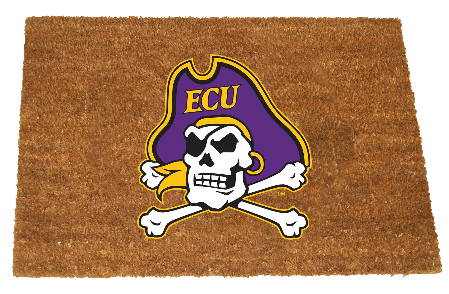 The Memory Company NCAA East Carolina Pirates Rectangular Coir Door Mat 29.5&#x22; x 19.5&#x22;