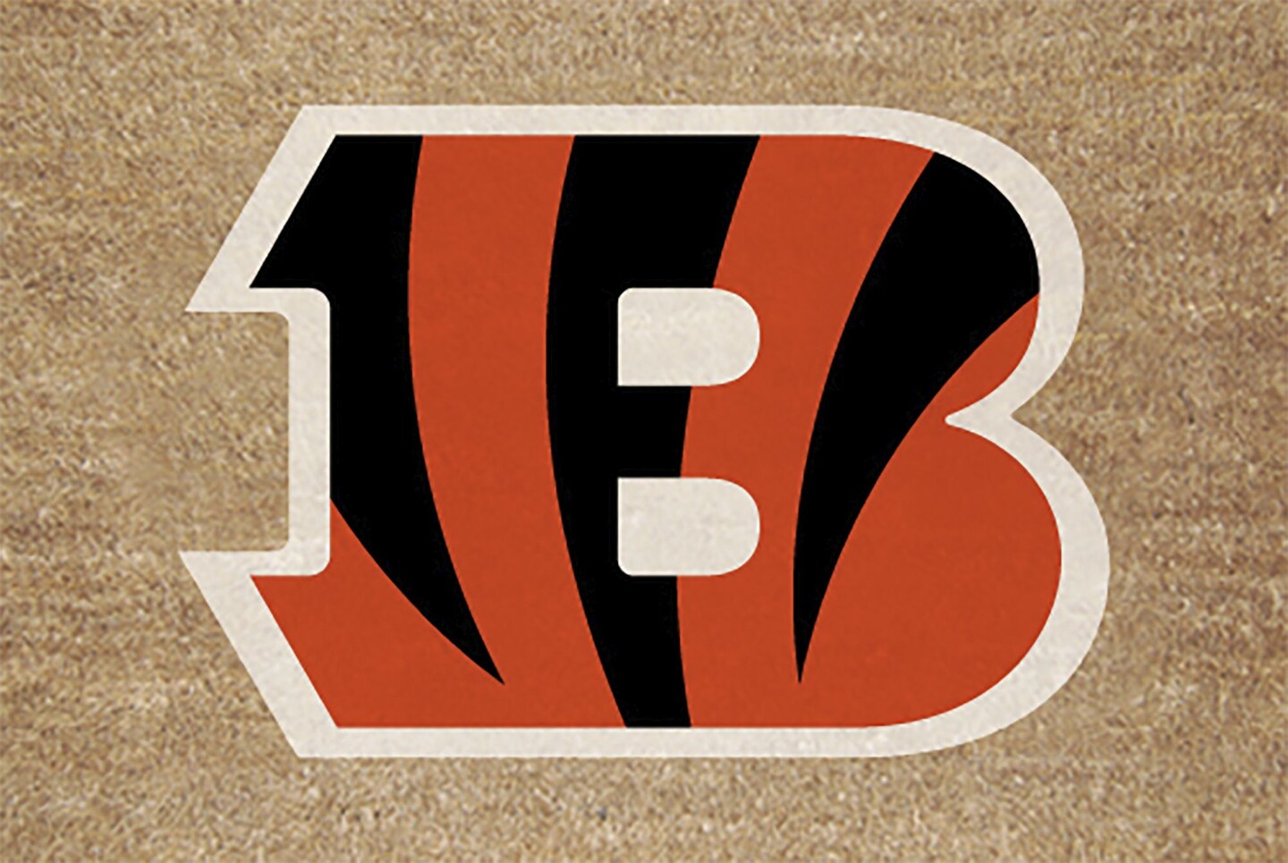 The Memory Company NFL Cincinnati Bengals Logo Rectangular Coir Door Mat 29.5" x 19.5"