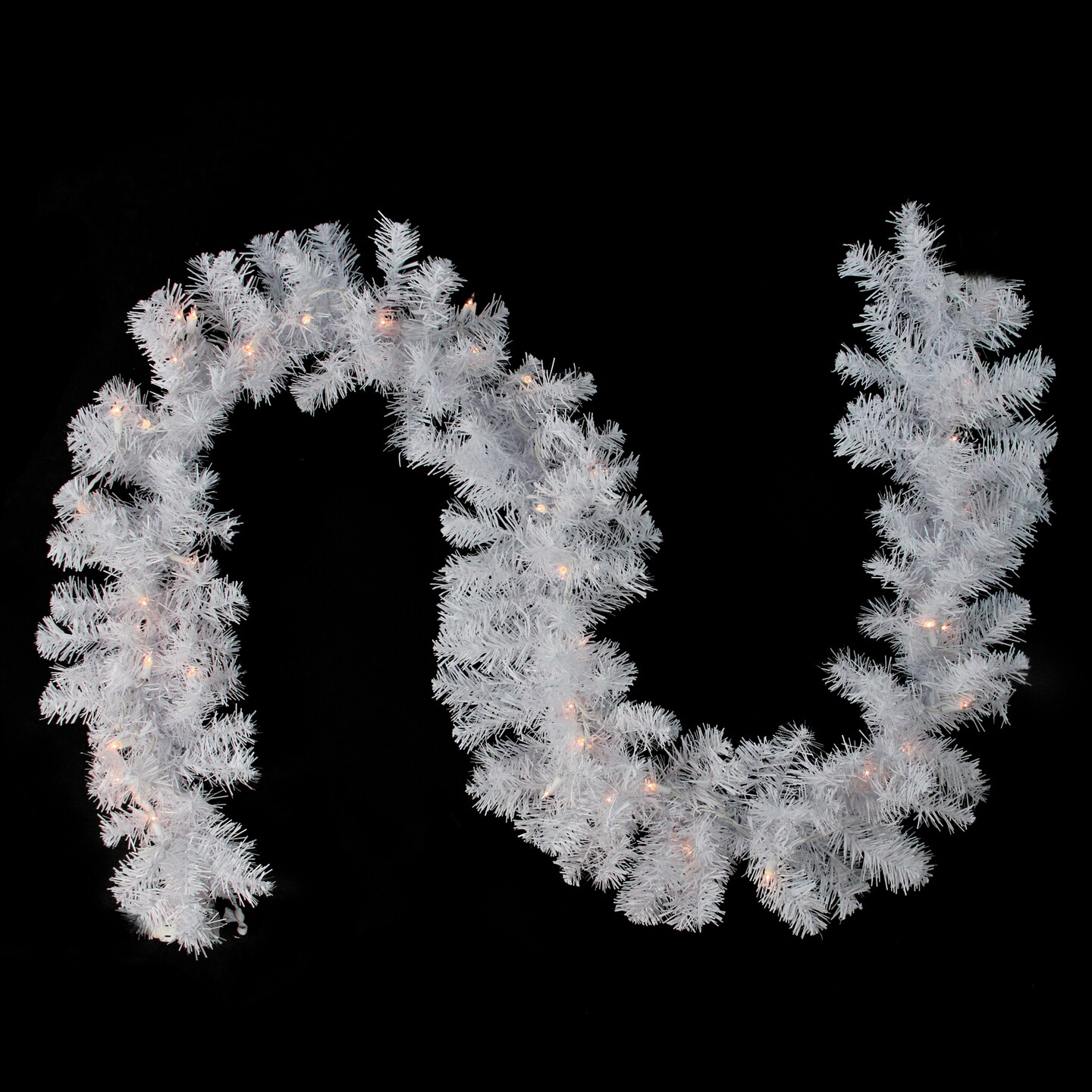 White Artificial Christmas Garland at