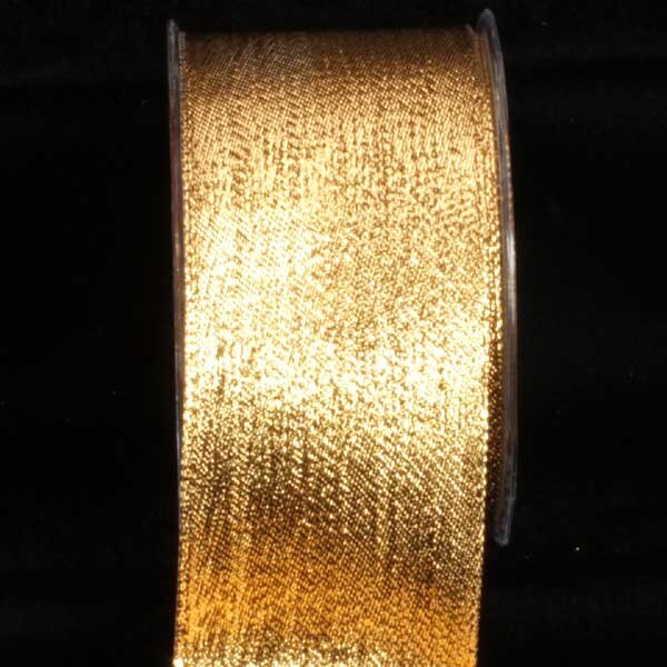 The Ribbon People Shimmering Gold Contemporary Wired Craft Ribbon 2.5&#x22; x 54 Yards