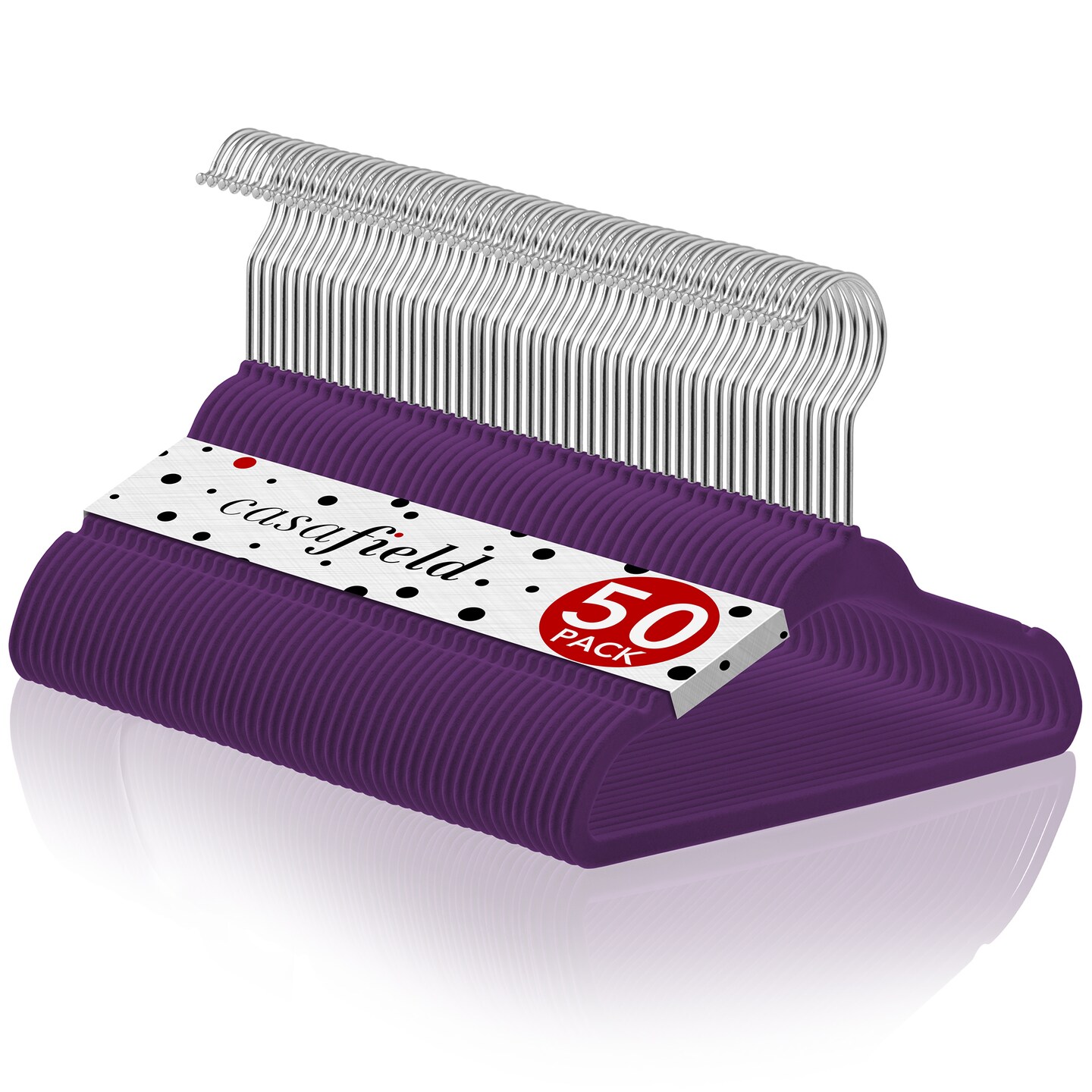 Casafield 50 Velvet Baby Hangers - 11" Size for Infant & Toddler Clothes