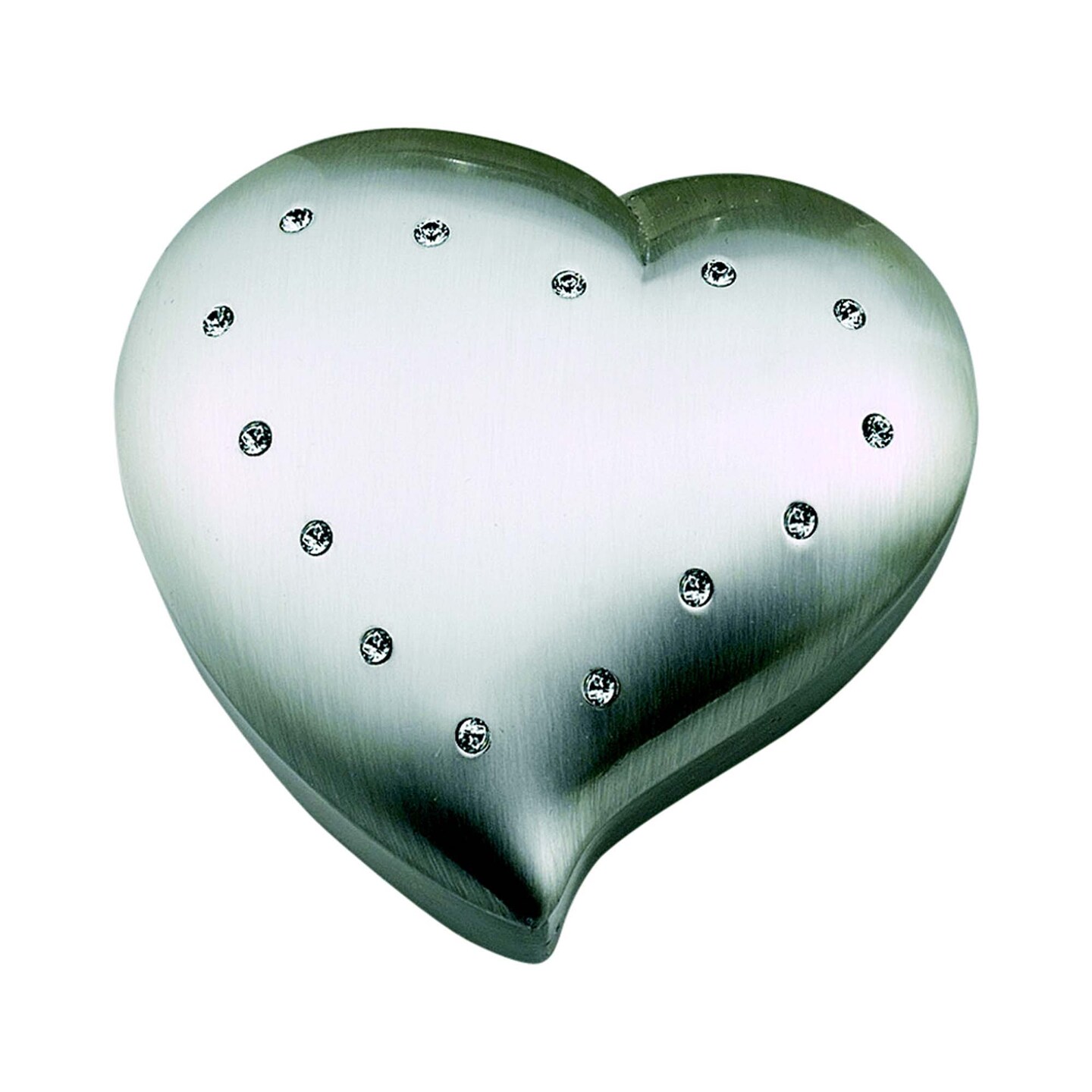 Contemporary Home Living 2.375&#x22; Silver Plated Heart Shaped Box