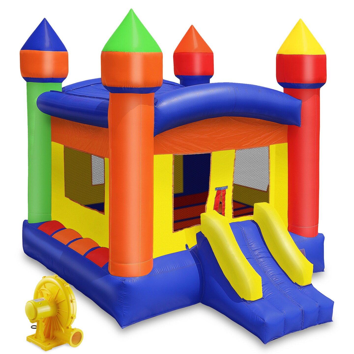 Cloud 9 Commercial Grade 13' x 13' Castle Bounce House with Blower - 100% PVC Inflatable Bouncer