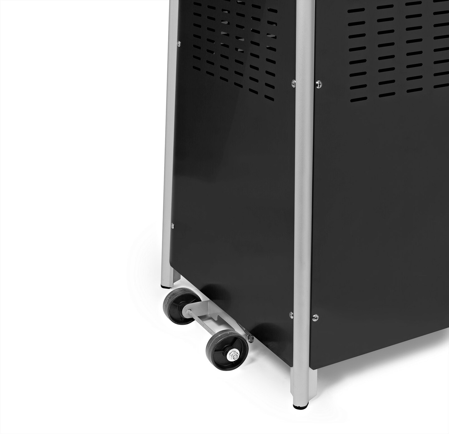 Casafield Outdoor Propane Patio Heater with Wheels - Modern Dancing Flame, Commercial &#x26; Residential, Uses Standard 20lb LP Gas Tank