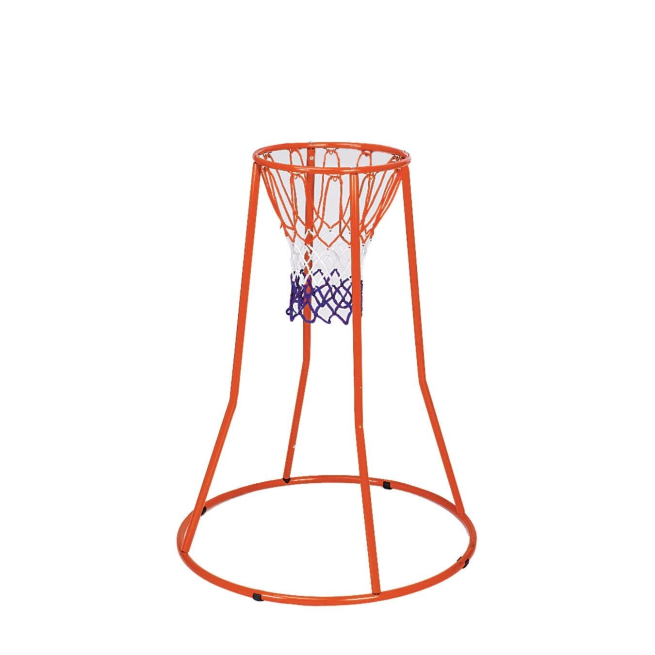 S&#x26;S Worldwide Mini Basketball Goal.  4&#x27; High Steel System with Official Sized 18&#x22; Diameter Goal with Red, White &#x26; Blue Net.  Great for Kids, Seated Players and Scooter Basketball.