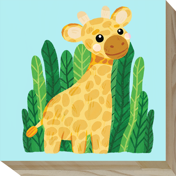 Safari Nursery Wood Wall D&#xE9;cor Set