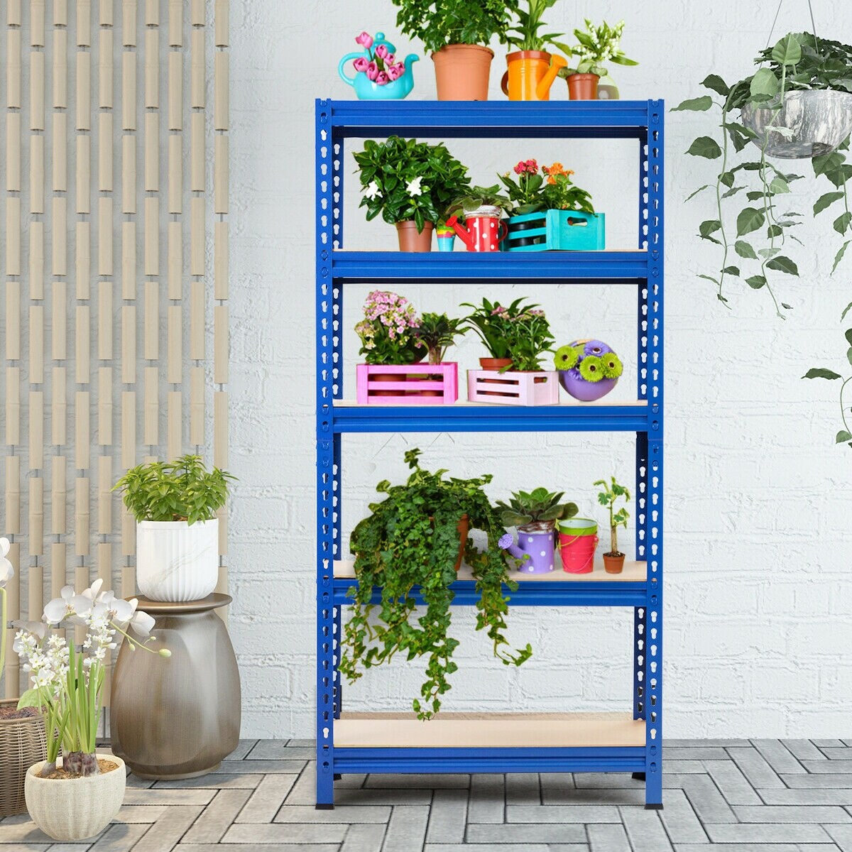 5-tier Steel Shelving Unit Storage Shelves Heavy Duty Storage Rack