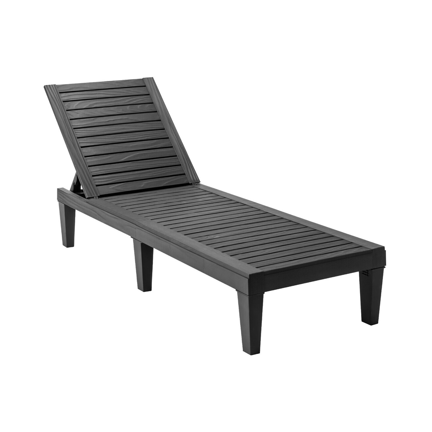 Outdoor Recliner Chair With 5-position Adjustable Backrest