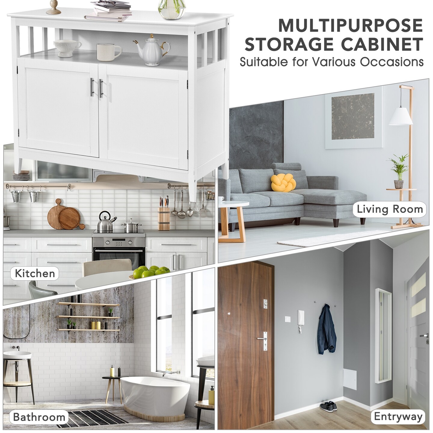 Modern Wooden Kitchen Storage Cabinet