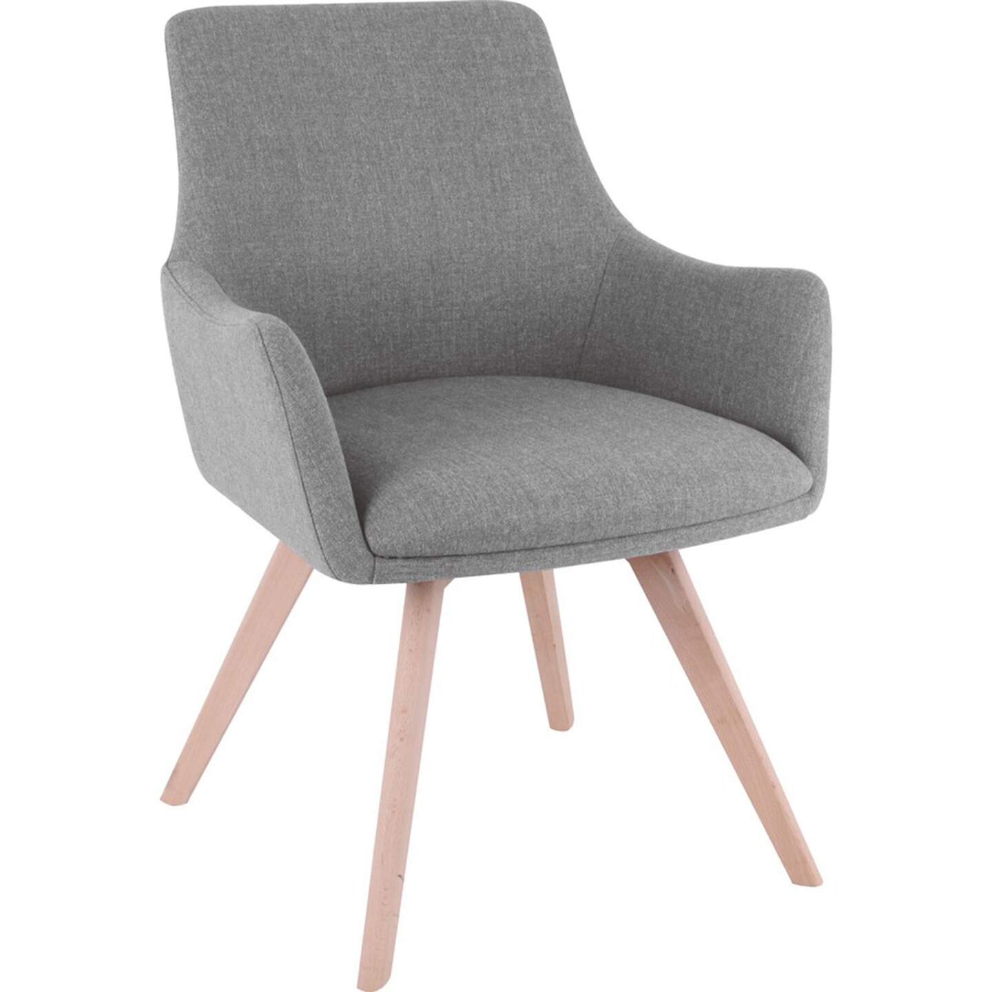 Lorell Mid-century Modern Flannel Guest Chair - Four-legged Base - Gray - Armrest - 1 Each Lorell Mid-century Modern Flannel Guest Chair - Four-legged Base - Gray - Armrest - 1 Each