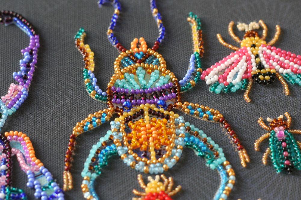 Bead Embroidery Kit - Beetles