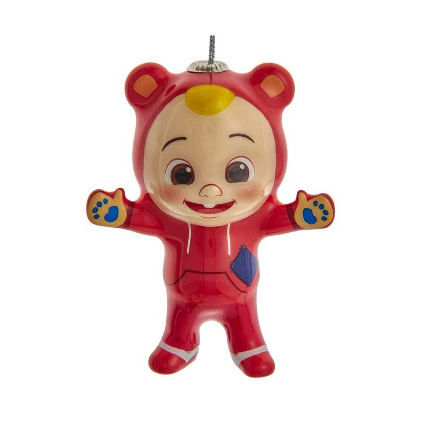 KSA Club Pack of 24 Red Cocomelon JJ Decoupage Christmas Ornaments 3.5"