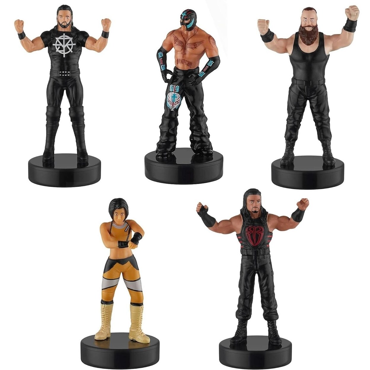 Wwe Wrestler Superstar Stampers 5Pk Cake Toppers Character Figures Pmi International