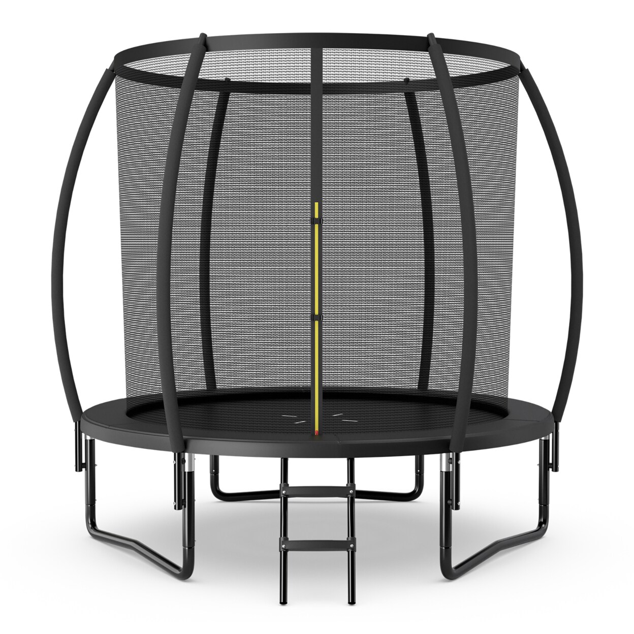 Gymax 8FT Recreational Trampoline w/ Ladder Enclosure Net Safety