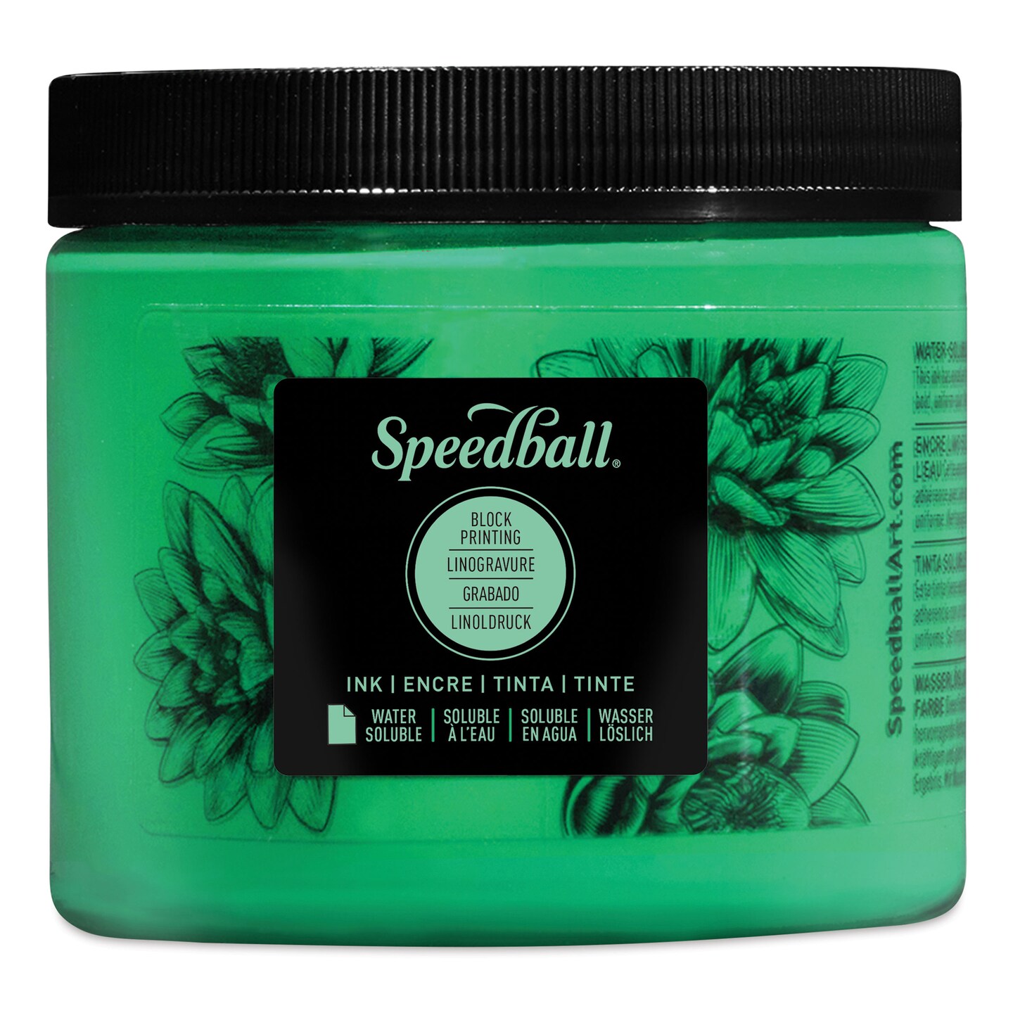 Speedball Water-Soluble Block Printing Ink - Green, 16 oz