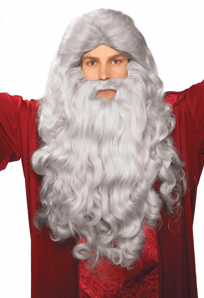Grey Moses Wig &#x26; Beard Adult Costume Set