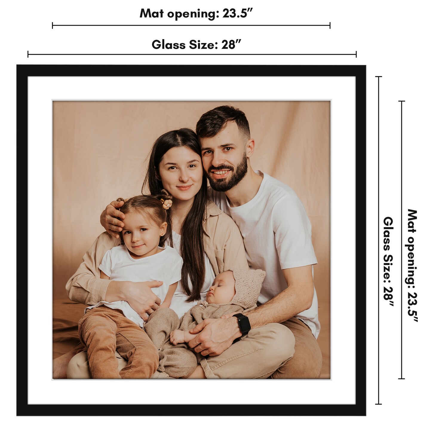 Americanflat Poster Frame With Mat - Perfect for Photos and Artwork