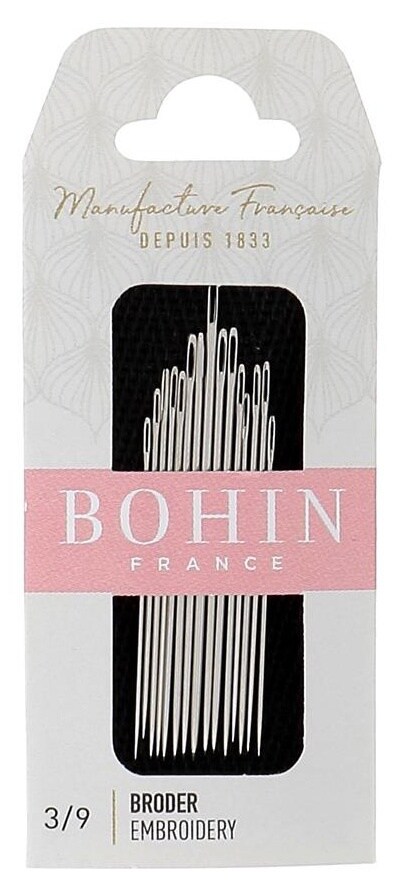 Bohin Embroidery Needles-Size 3/9 15/Pkg