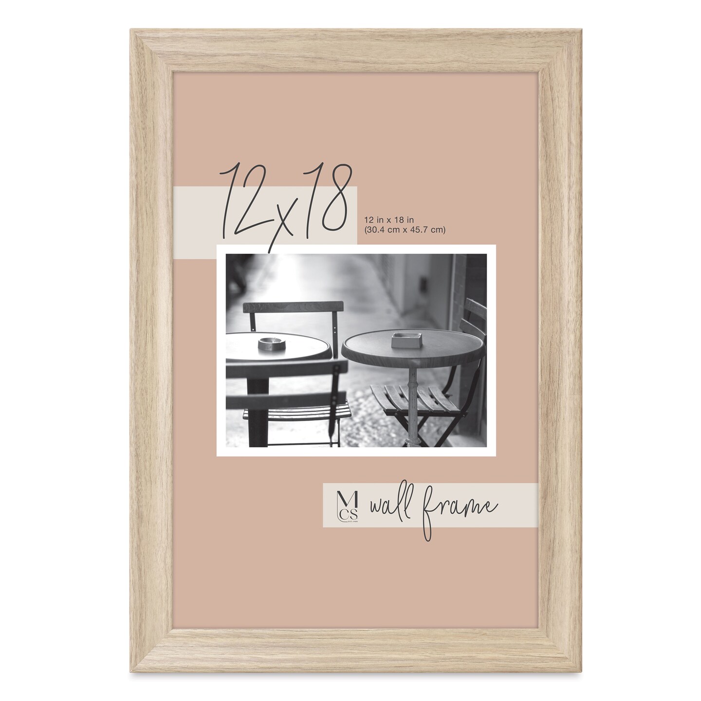 MCS Classic Edge Frame - 12&#x22; x 18&#x22;, Natural